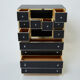 Secretary brass chrome lacquer Michel Pigneres 1970