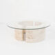 Table basse en travertin italien