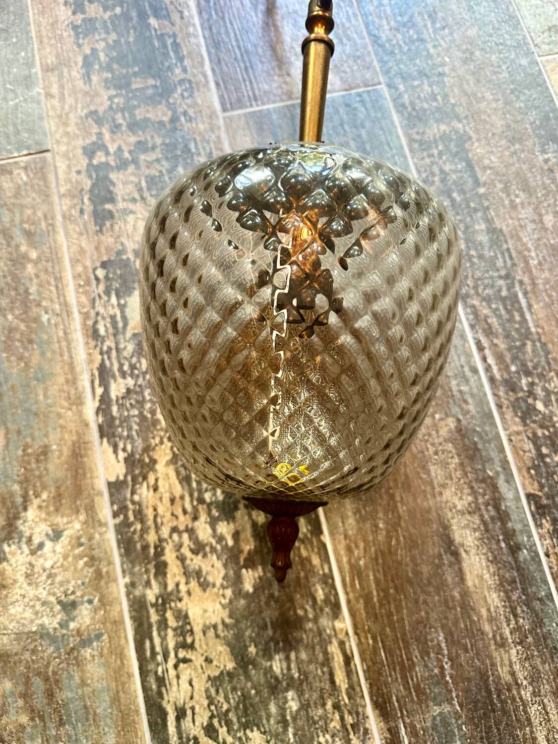 Diamond tip ball chandelier