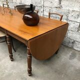 Former large oak farm table early 20th vintage