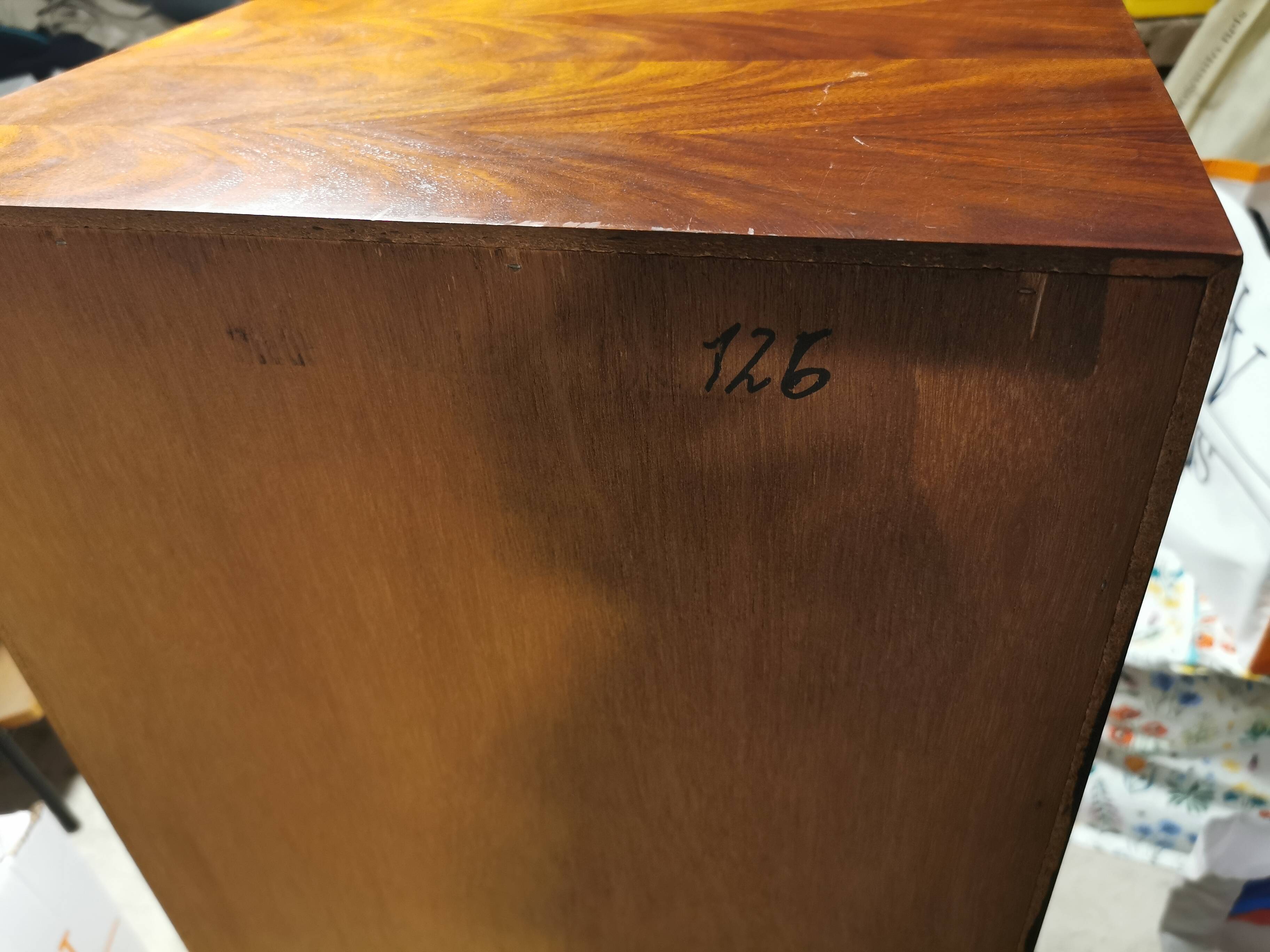 Meuble scandinave vintage chiffonnier teck Arne Wahk Iversen