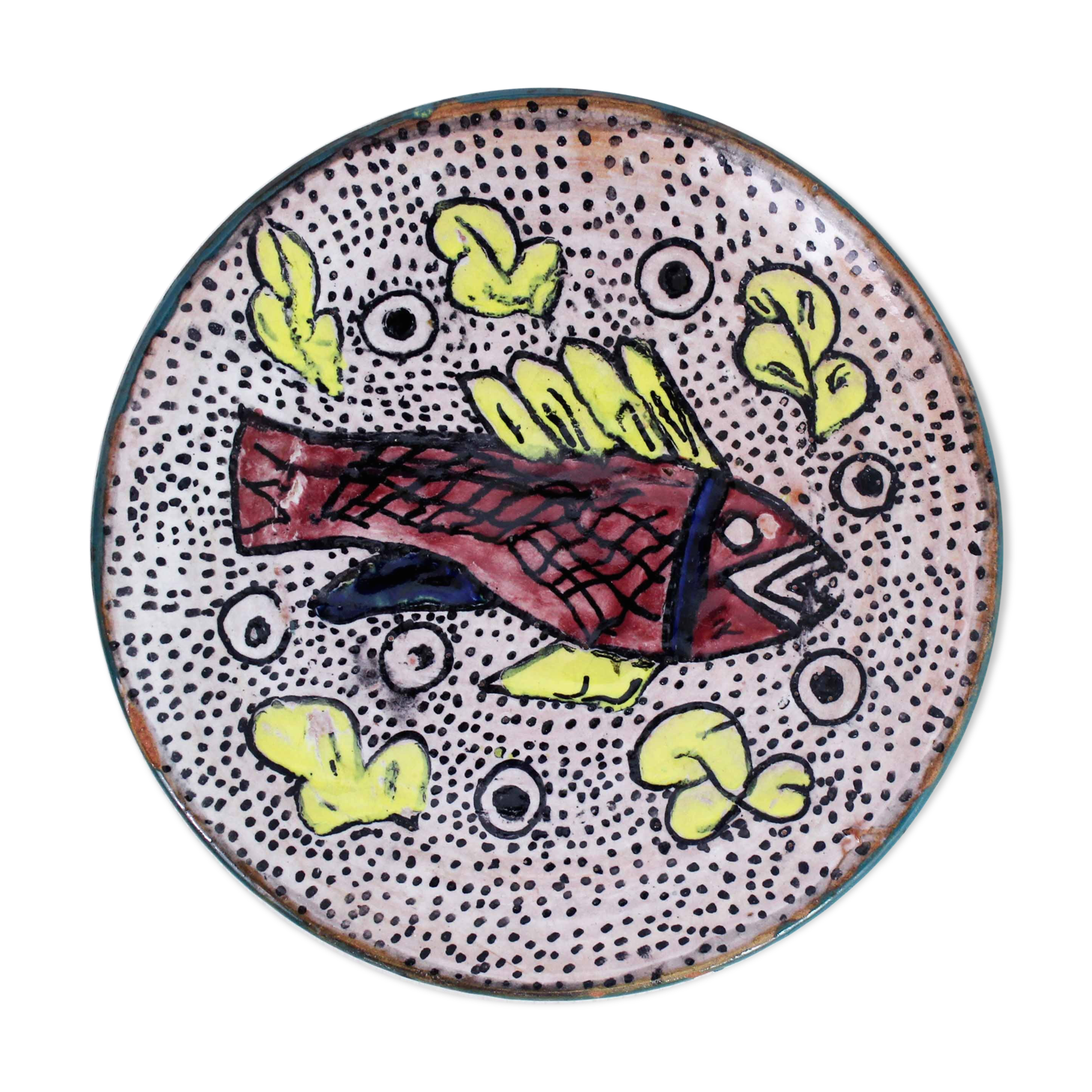 Decorative plate in sandstone 1930