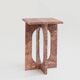 Table d'appoint Bond en travertin rouge