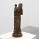 19th Century Belgian Madonna and Child Statue on Octagonal Base, Belgium