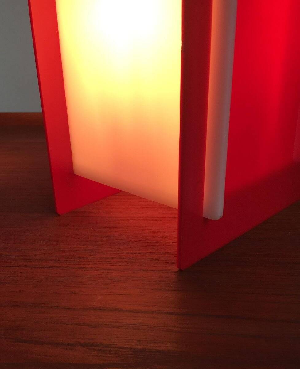 Mid-century acrylic table lamps, set of 2