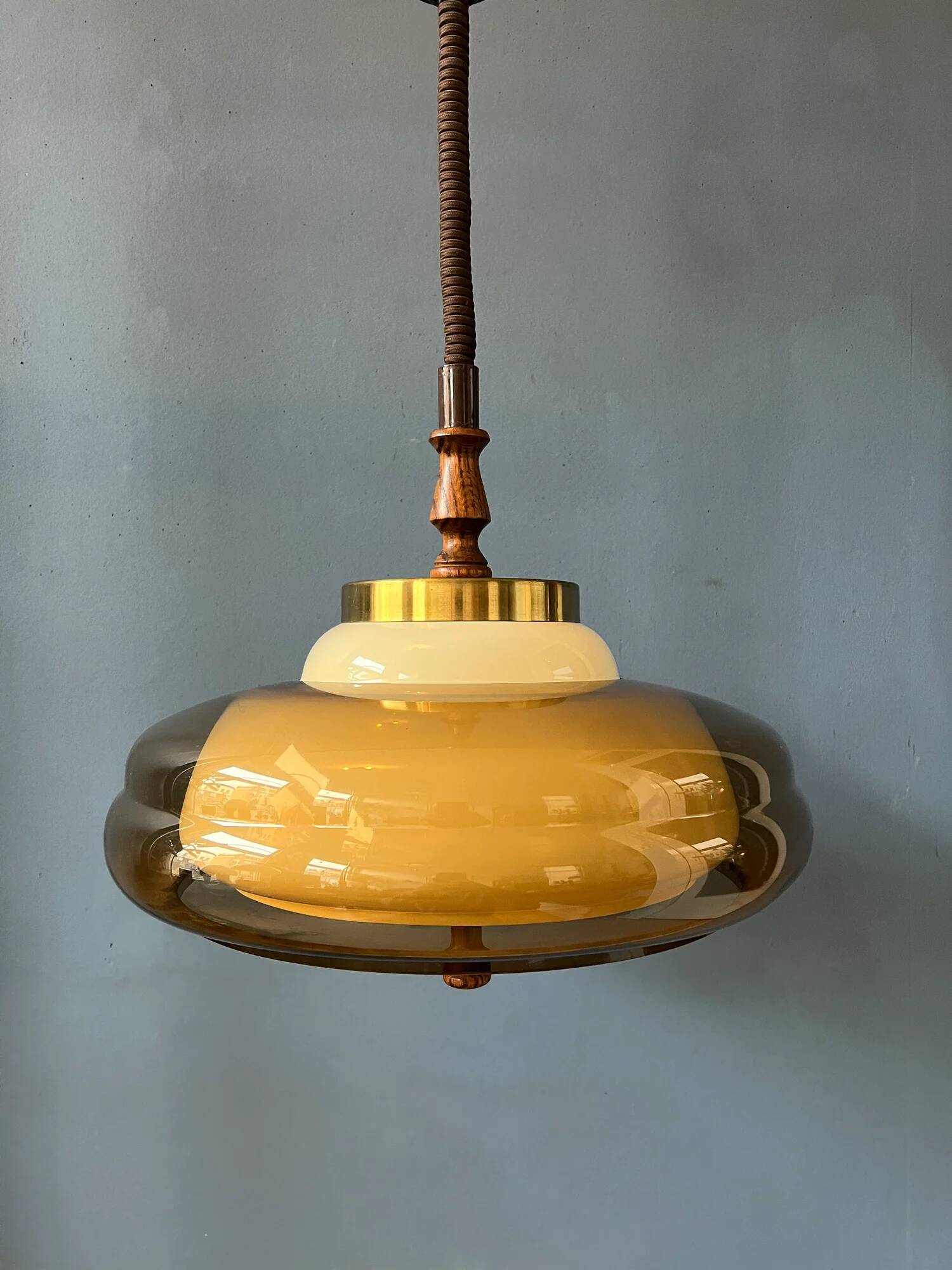 Mid-century Herda space age pendant light