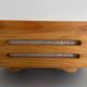 Hexagonal wooden recessed lamp, 1970s, Germany
