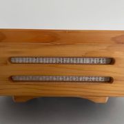 Lampe à encastrer en bois au design hexagonal, années 1970, Allemagne