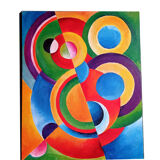 Abstraction orphisme 41 x 33 cm