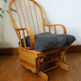 Mechanical Rocking Chair in Pine 1970s