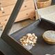 Antique display cabinet on legs