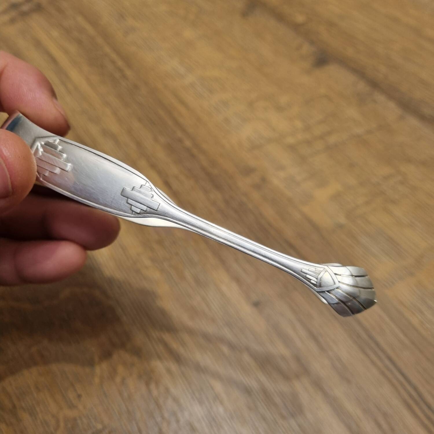 Silver sugar tongs Art Deco from 1930