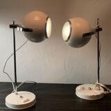 Duo of Delmas house Eyeball lamps