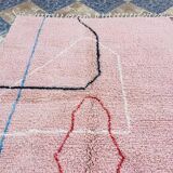 Handmade traditional natural wool rug size 200x300cm