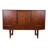 Vintage Scandinavian "highboard" teak sideboard by EW Bach for Sejling Skabe, 60s