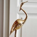 Ibis héron en laiton doré