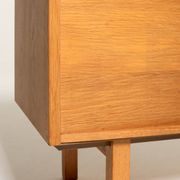 Kinnarps Oak Tambour Document Cabinet, Sweden