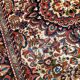 Handmade antique Persian Sarouk rug 3.1' x 5.2' (94cm x 158cm) 1900s