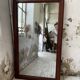 Late 19th century XL wooden mirror