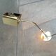 Vintage Hollywood Regency floor lamp in German brass by Florian Schulz.