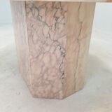 Italian marble oval coffee table, 1970's