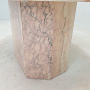 Italian marble oval coffee table, 1970's