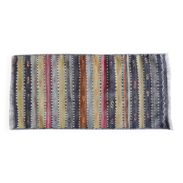 Tapis de couloir turc vintage 41x85 cm