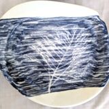 9 different enameled lava plates, 50s/60s signed gd orlat