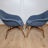 Restored shell armchair by Miroslav Navratil