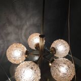 Richard Essig Sputnik Chandelier – Brass Bubble Glass 1960s