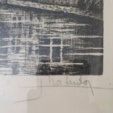 3 engravings signed