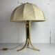 Large ( 65 cm ) midcentury brass space age mushroom table lamp, 1960s