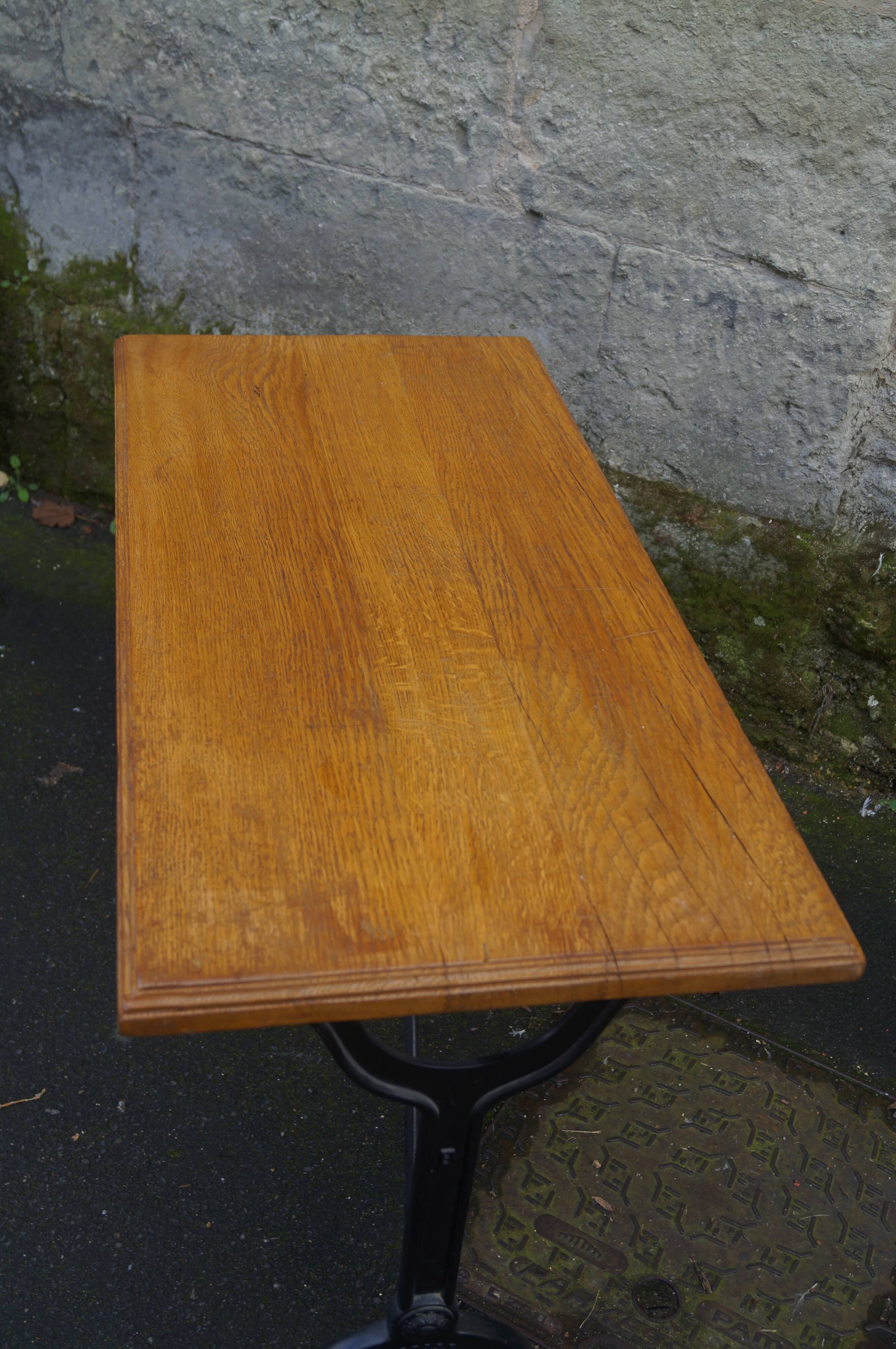 Oak bistro table