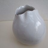 Set of two design white vases