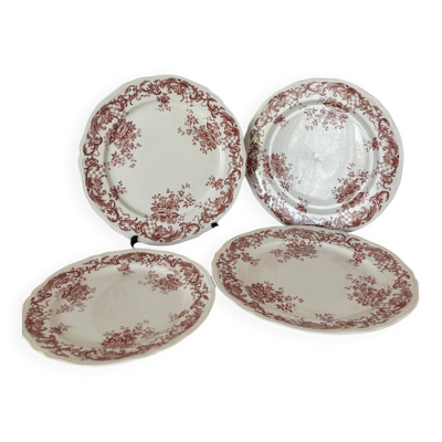 Ensemble de 3 assiettes plates et une à dessert villeroy et boch