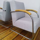Paire de fauteuils de Mücke Melder, modèle FN 21, Vintage, 1930