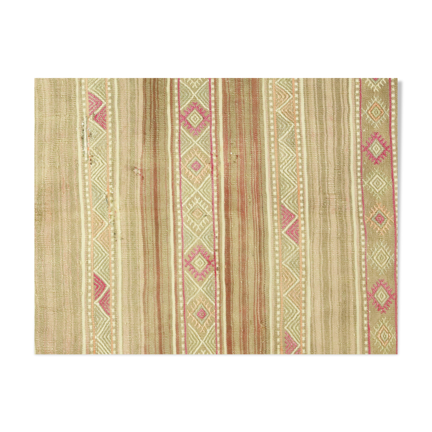 Anatolian handmade kilim rug 203 cm x 136 cm