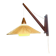 Wood And Sisal Wall Lamp By E.R. Nele For Temde Leuchten, Germany/Switzerland 1960S