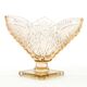 Art Deco napkin holder, pressed glass, Poland, 1950s