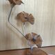 Floral lamp design in wood