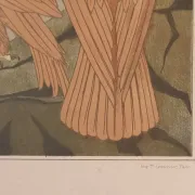 Art nouveau lithograph 'Aigles' – eagles, M.P. Verneuil, 1897