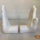 Pair of O-hand bookends