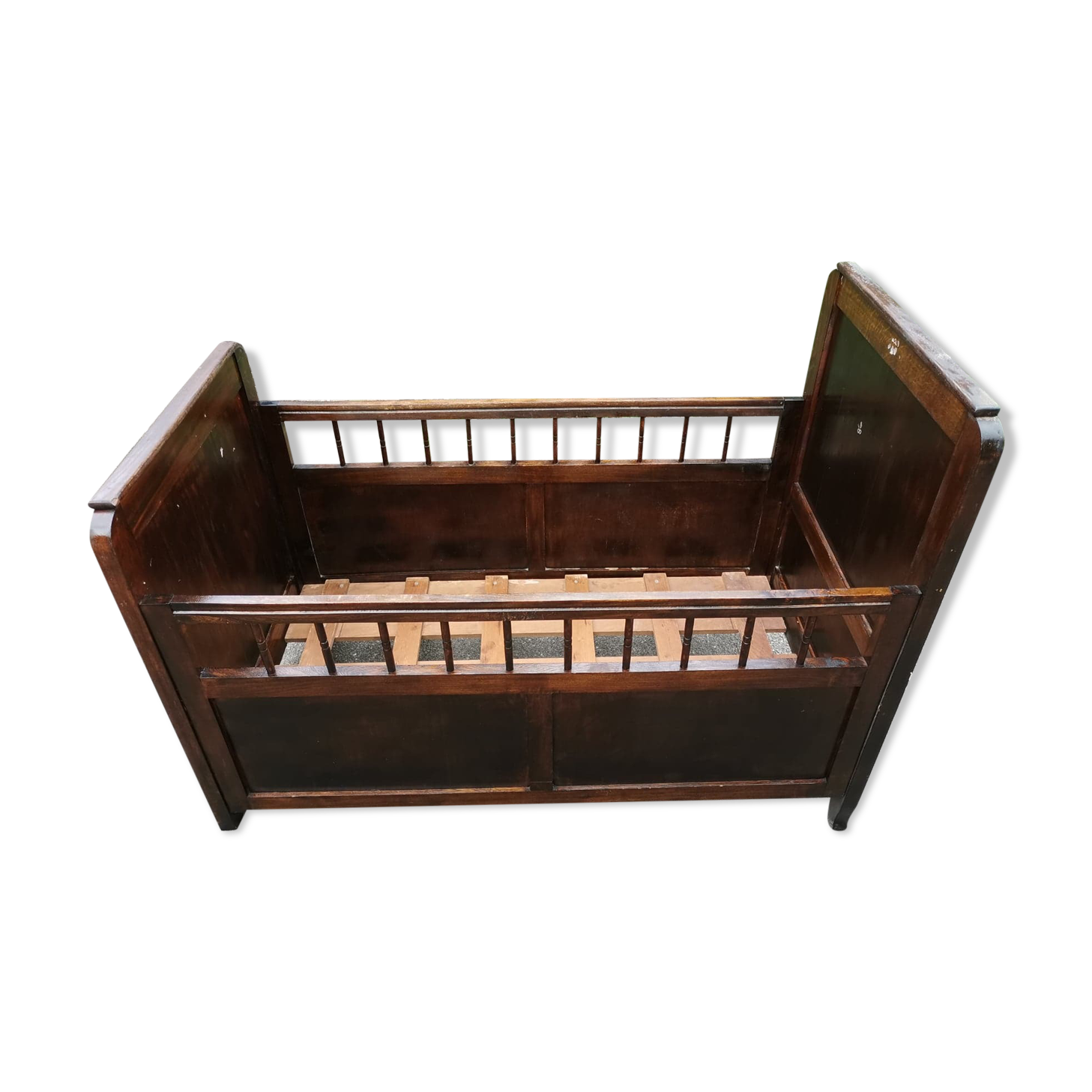 Lit Enfant Bebe En Bois Ancien Selency