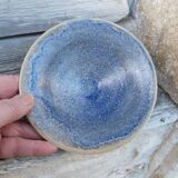 Blue stoneware ceramic bowl by an artist