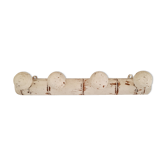 White patina wooden coat rack