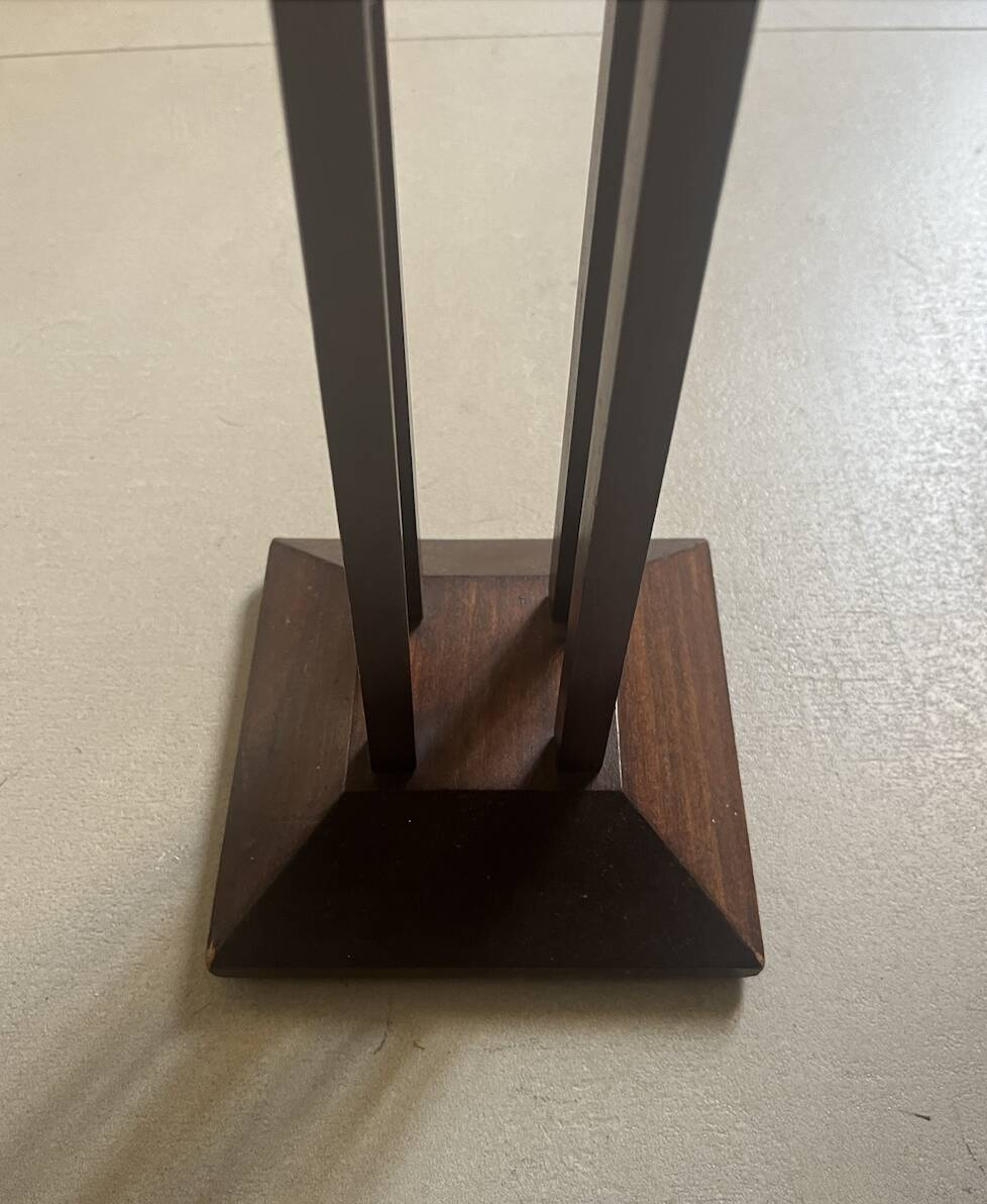 Art Deco wooden smoking table