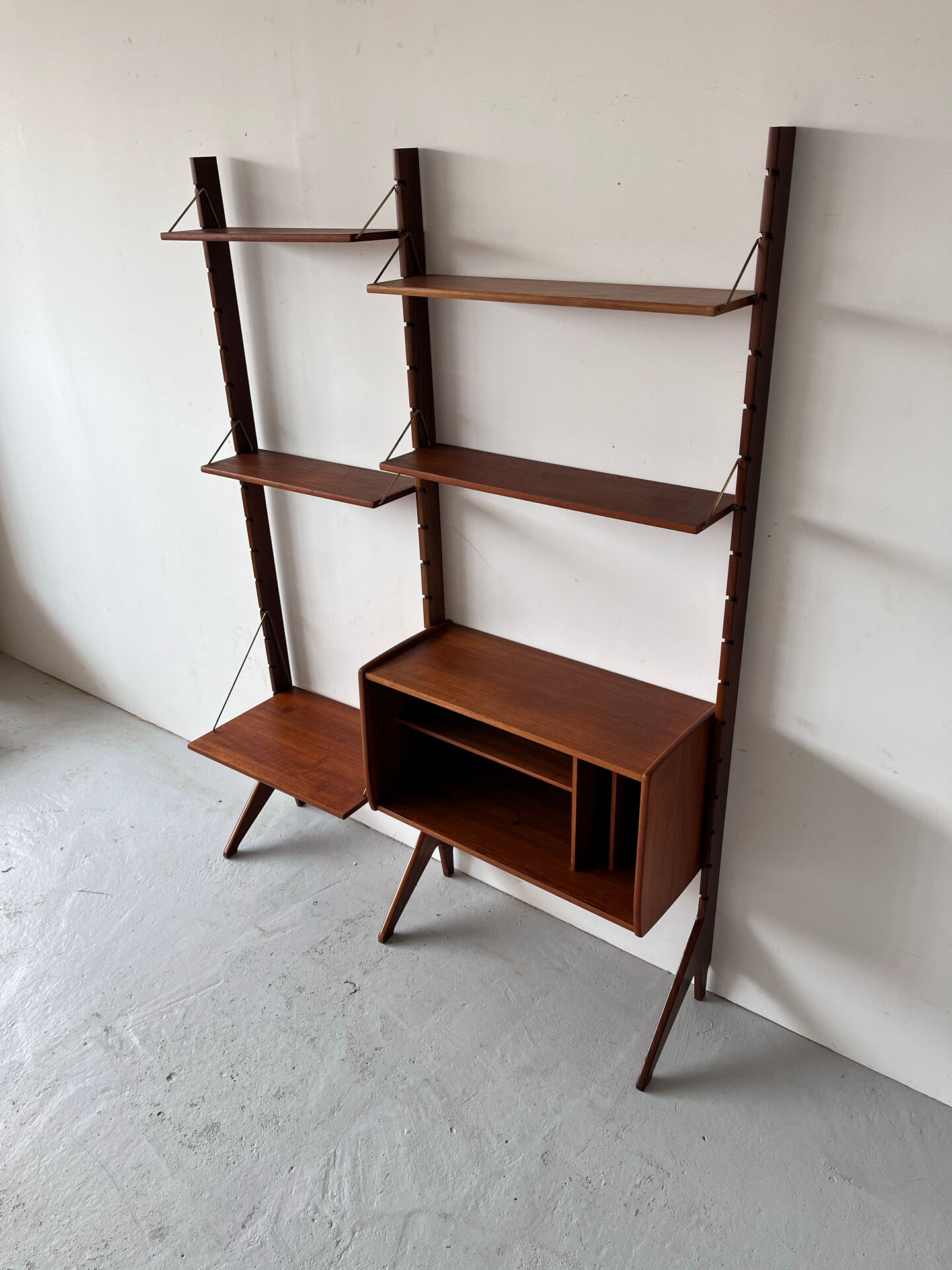 Scandinavian Bookcase, John Texmon, Mid century, Norway