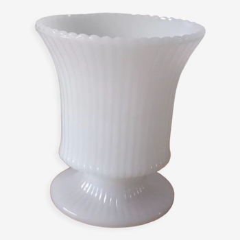 White opaline vase