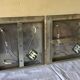 Lot of 2 wall appliques 4 chrome metal lights - moulded glass