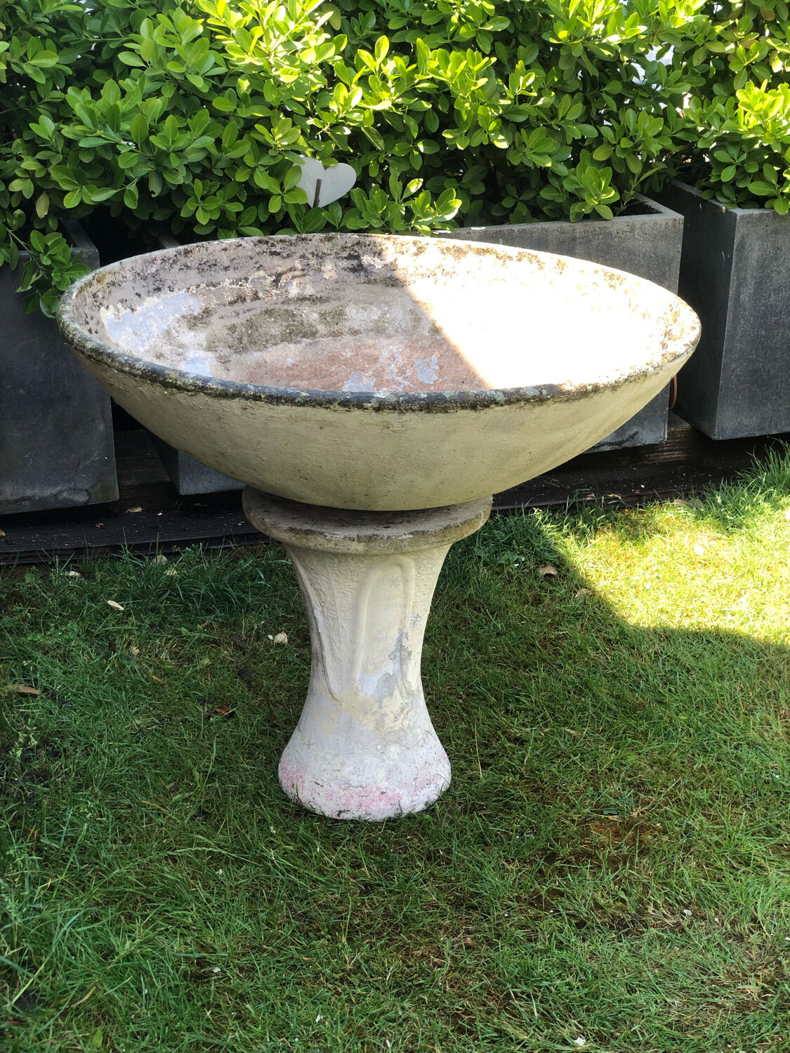 Eternit cement planter basin